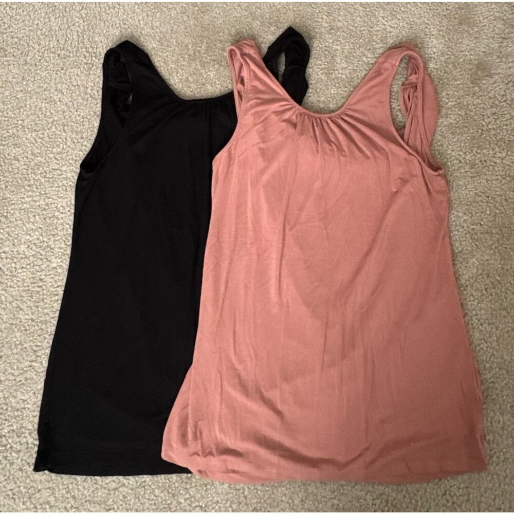 Doe & Rae Womens Bundle of 2 Sleeveless Drape Back Tops Size S